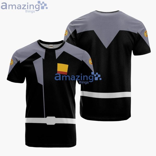 Zanime Mercht Black Uniform Mobile Suit Gundam Anime Merch All Over Print 3D T-Shirts Product Photo 1