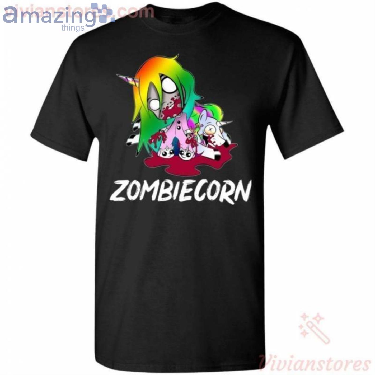 Zombiecorn Creepy Zombie Unicorn Halloween T-Shirt Product Photo 1