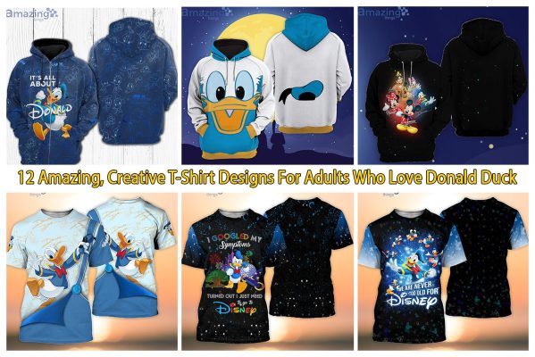 12 Amazing, Creative T-Shirt Designs For Adults Who Love Donald Duck