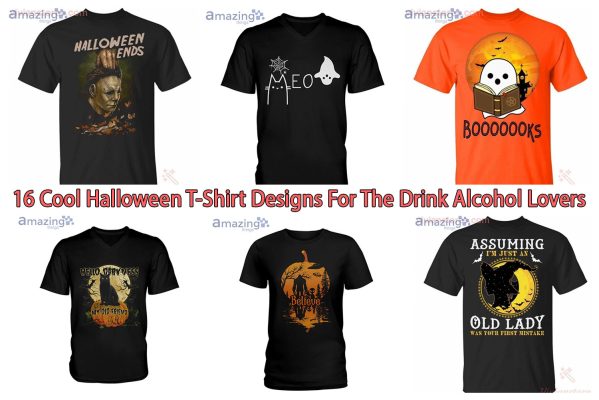 16 Cool Halloween T-Shirt Designs For The Drink Alcohol Lovers