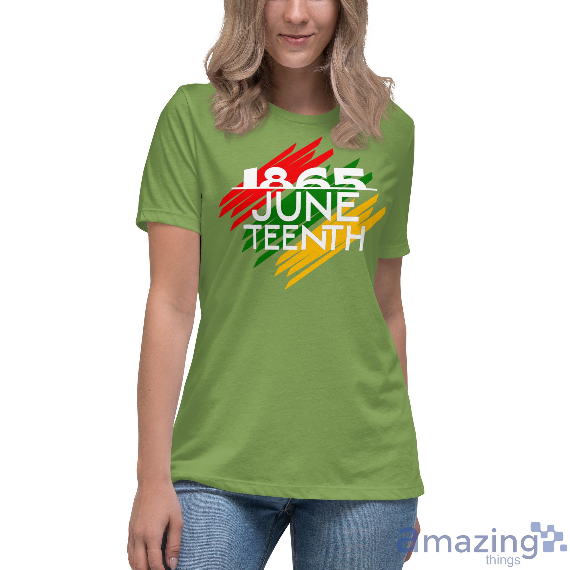 1865 June Teenth Shirt image 1865 June Teenth Shirt - Womens Relaxed Short Sleeve Jersey Tee-1