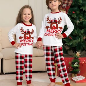 2022 Christmas Reindeer Cute Matching Family Pajamas