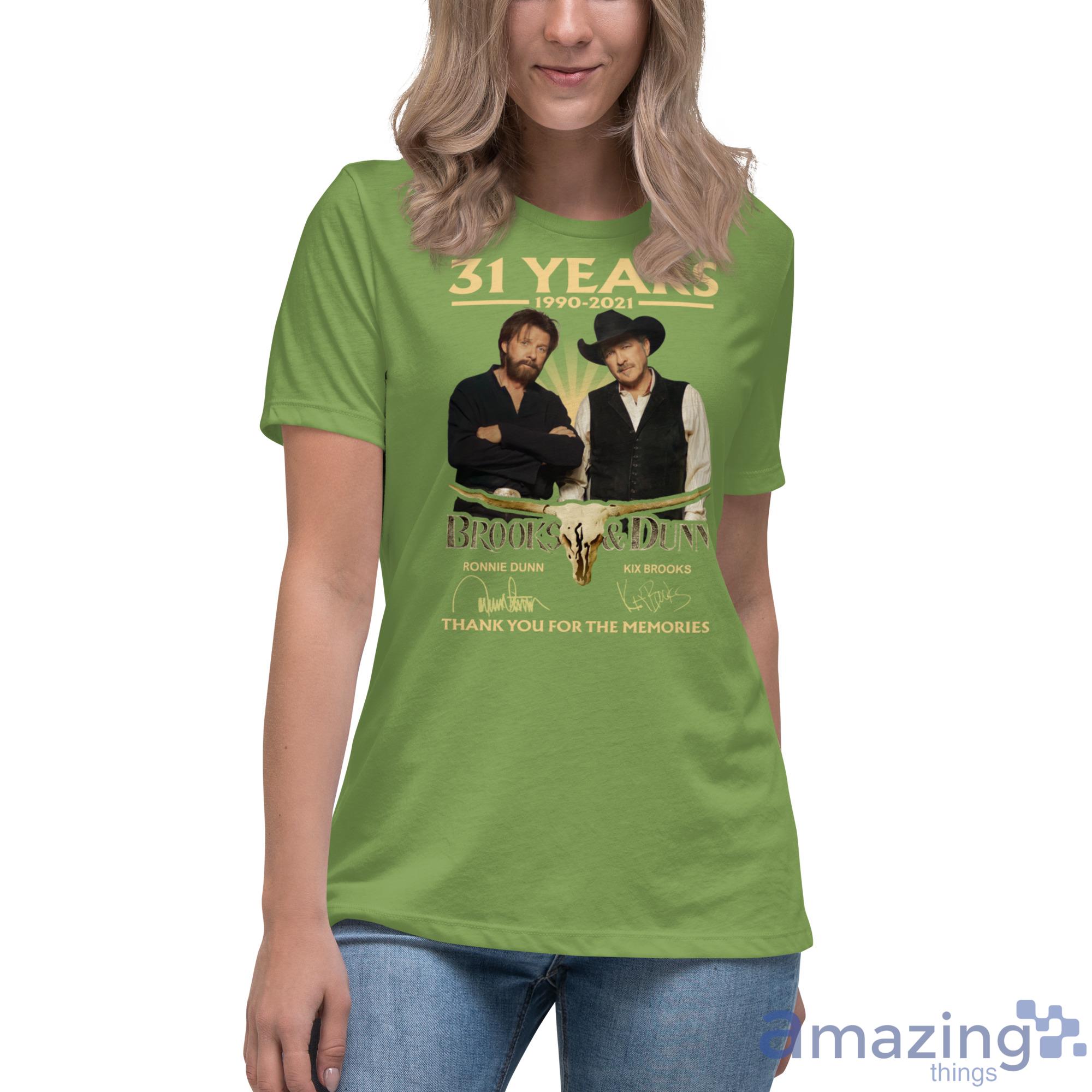 31 Years 1990 2021 Brooks & Dun Thank You For The Memories Shirt image 31 Years 1990-2021 Brooks & Dun Thank You For The Memories Shirt - Womens Relaxed Short Sleeve Jersey Tee-1