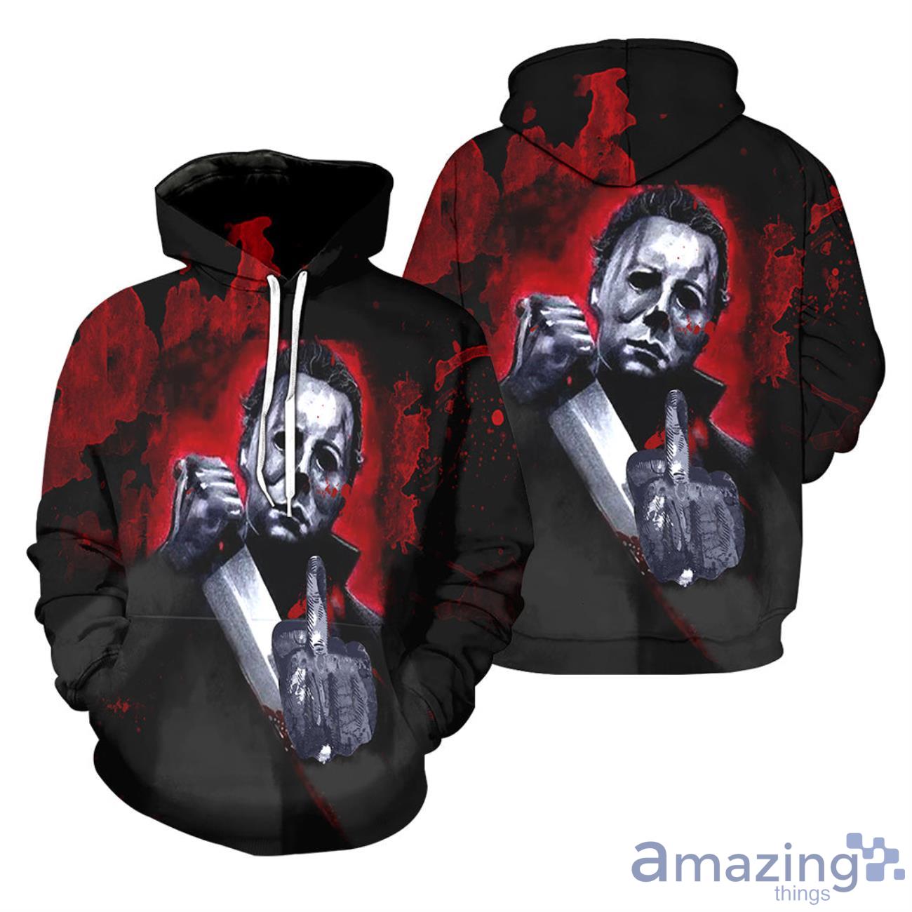 3D All Over Printed Michael Myers Halloween Shirts image 3D All Over Printed Michael Myers Halloween Shirts Product Photo 2