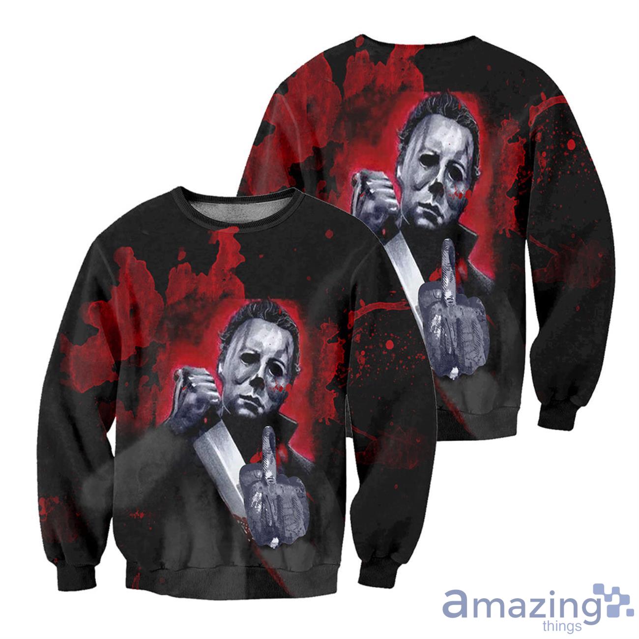 3D All Over Printed Michael Myers Halloween Shirts image 3D All Over Printed Michael Myers Halloween Shirts Product Photo 3