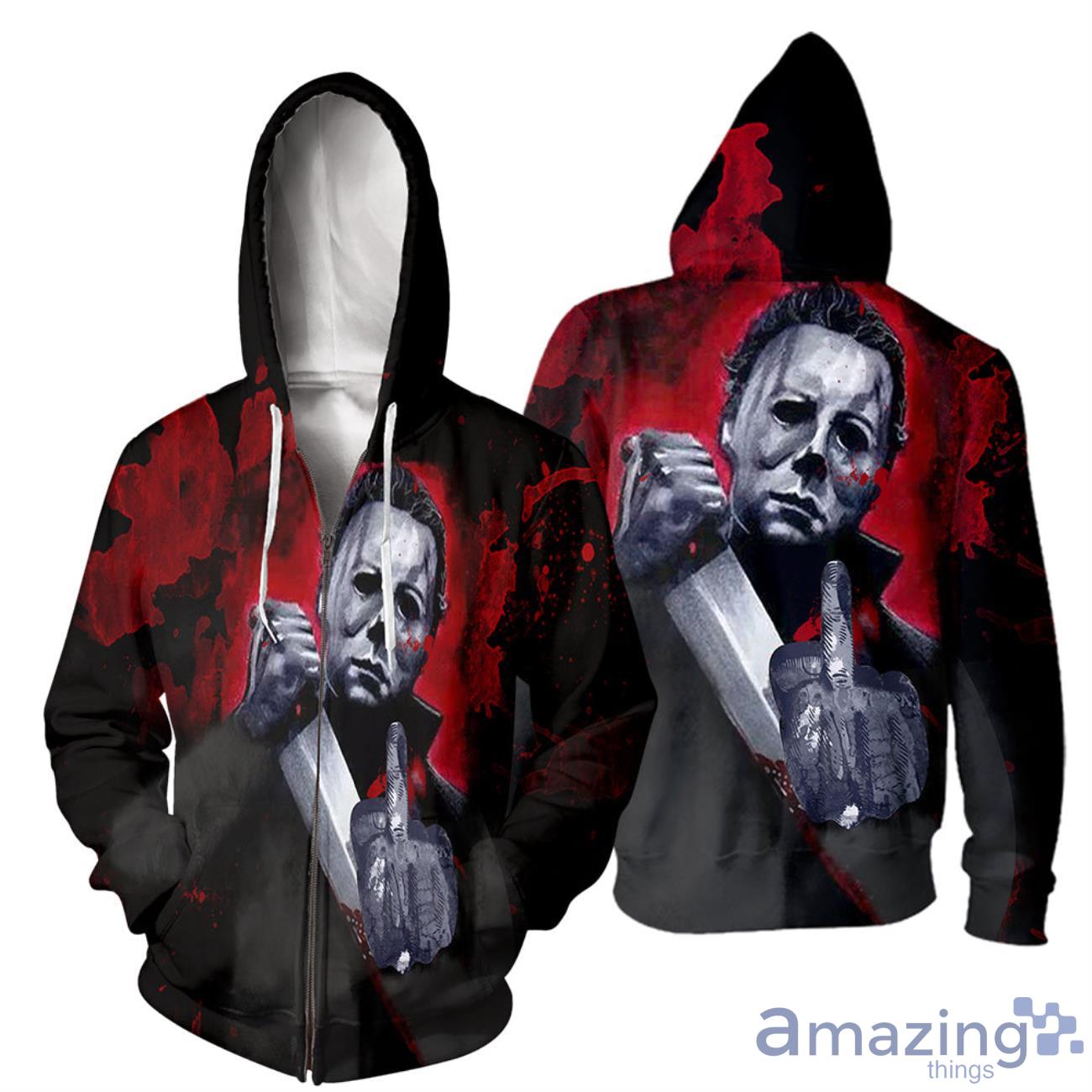 3D All Over Printed Michael Myers Halloween Shirts image 3D All Over Printed Michael Myers Halloween Shirts Product Photo 5