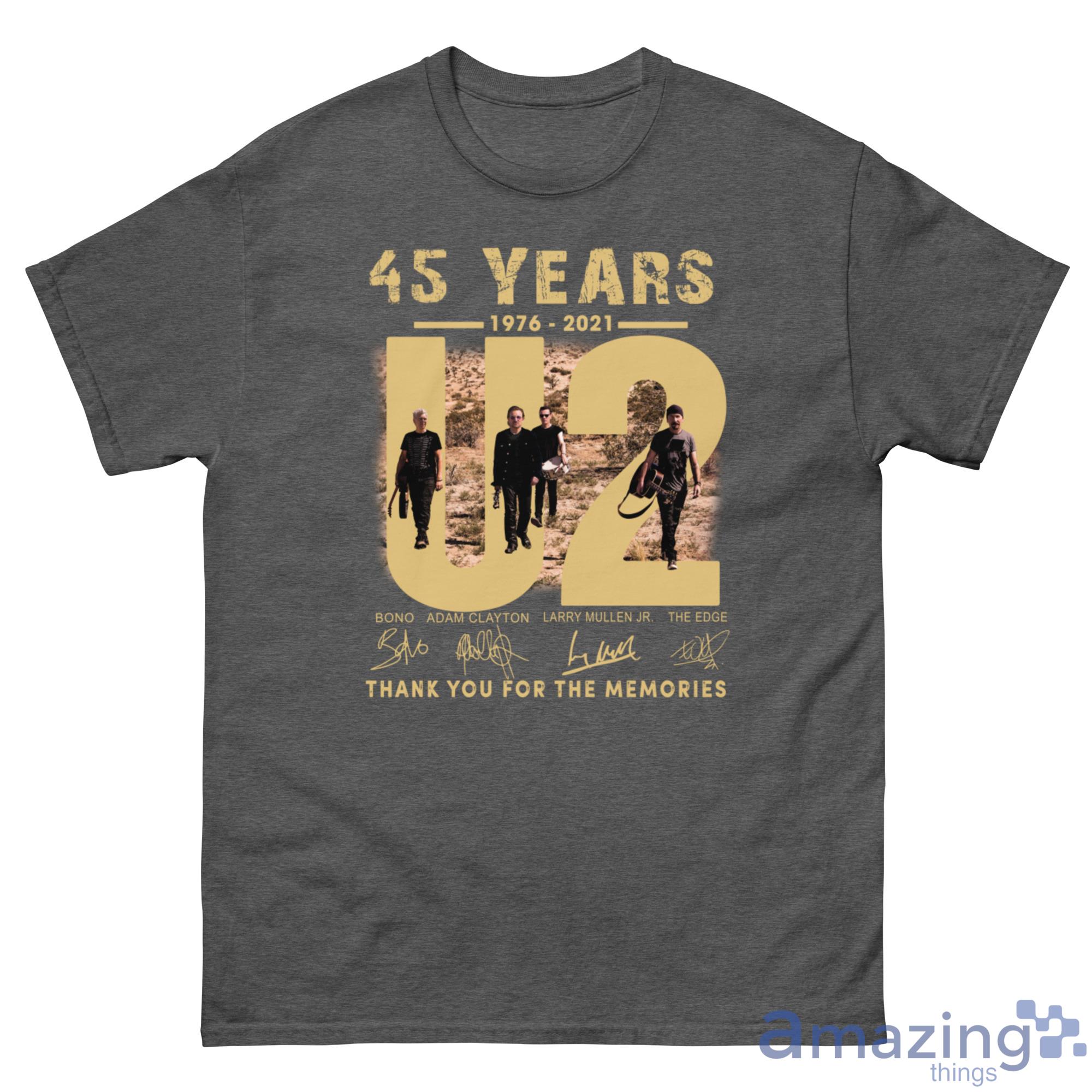 45 Years 1976-2021 U2 Thank You For The Memories Shirt - G500 Men’s Classic Tee-1