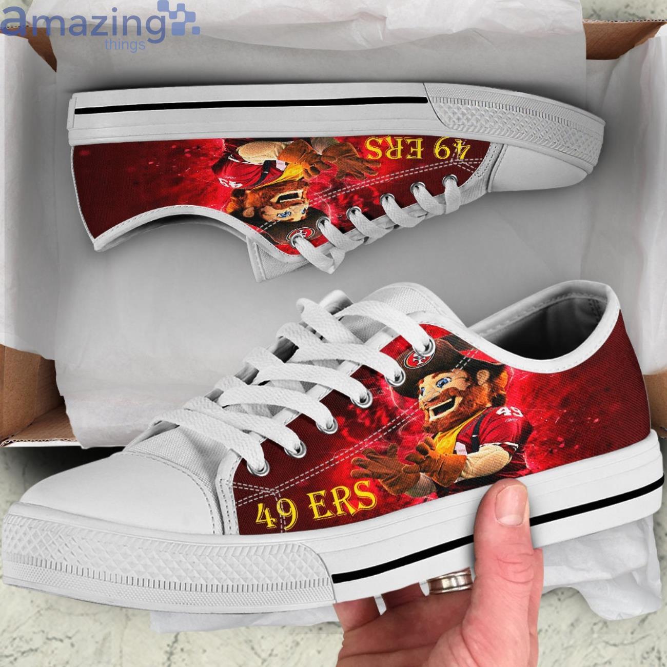 49ers Shoes 49ers Lover ConverseVan StyleLow Top Canvas Shoes Product Photo 1 49ers Shoes 49ers Lover ConverseVan StyleLow Top Canvas Shoes Product Photo 1