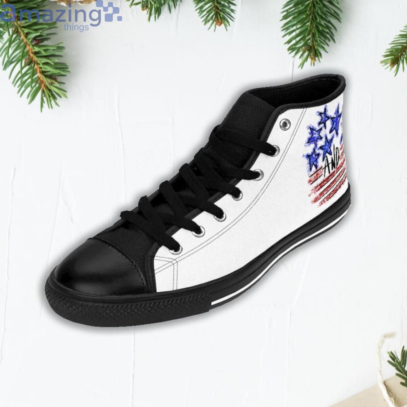 4th Of July High Top Patriotic Shoes Independence Day Stars & Stripes Classic Sneakers image 4th Of July High Top Patriotic Shoes Independence Day Stars & Stripes Classic Sneakers Product Photo 5