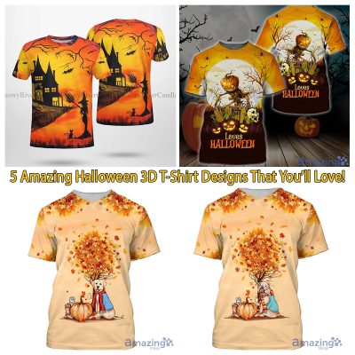 5 Amazing Halloween 3D T-Shirt Designs That You’ll Love!