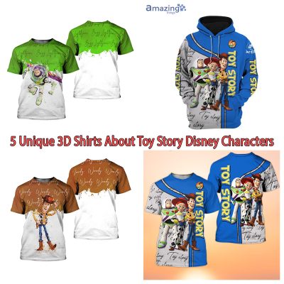 5 Unique 3D Shirts About Toy Story Disney Characters