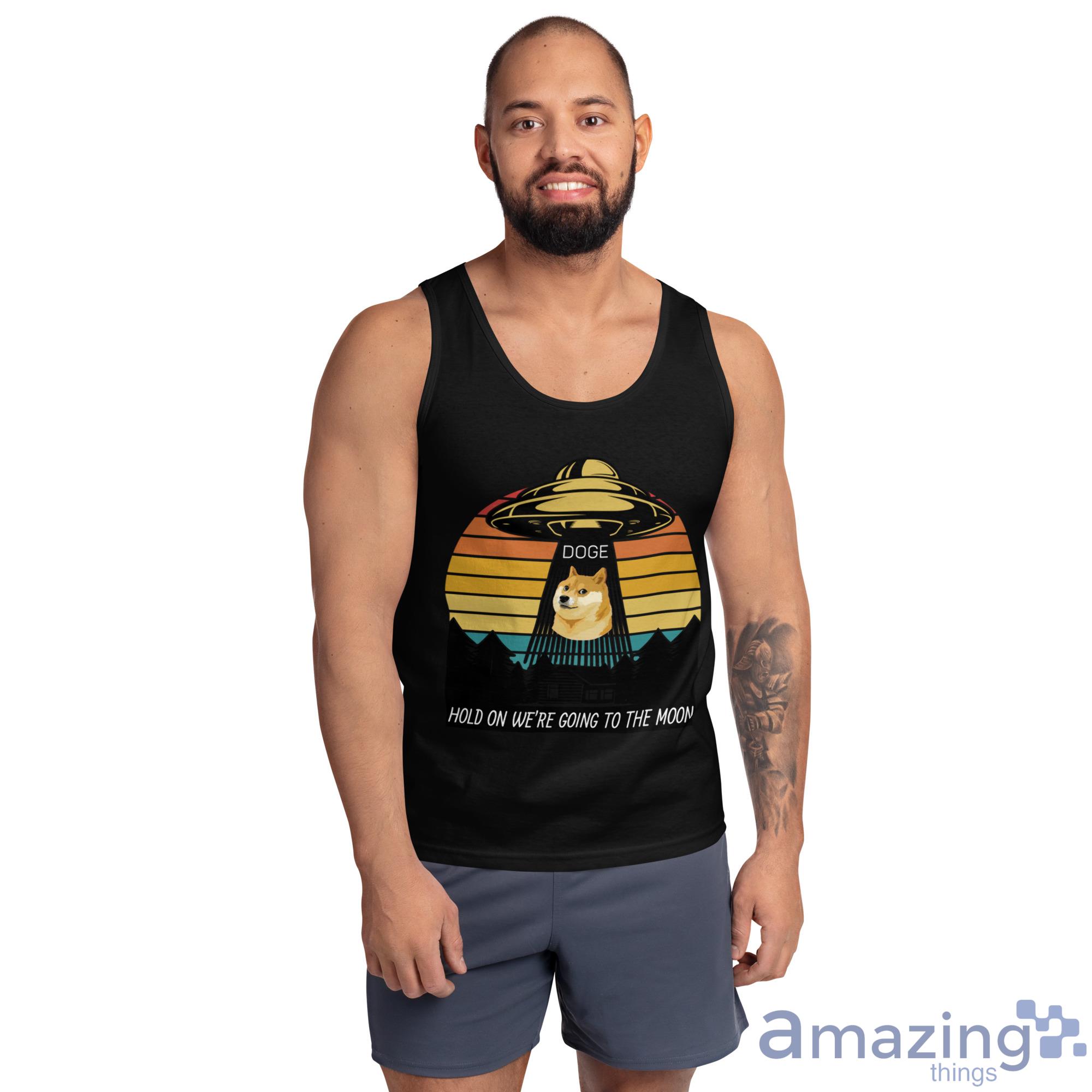 51 Area Doge Hold On We're Going To The Moon Shirt image 51 Area Doge Hold On Were Going To The Moon Shirt - Ultra Cotton Tank Top