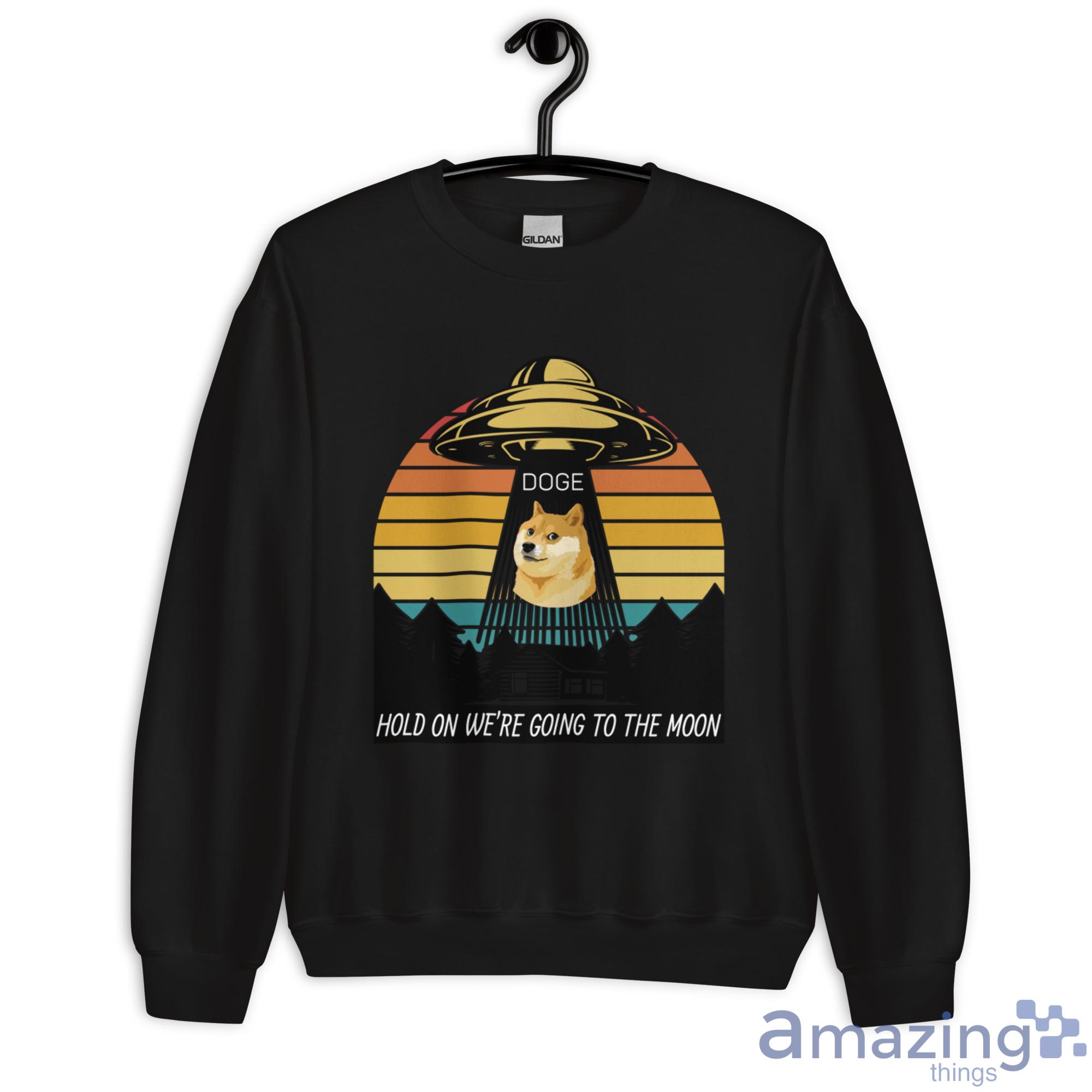 51 Area Doge Hold On We're Going To The Moon Shirt image 51 Area Doge Hold On Were Going To The Moon Shirt - Unisex Heavy Blend Crewneck Sweatshirt
