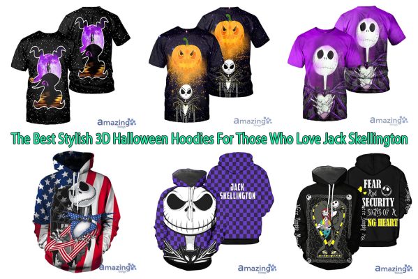 The Best Stylish 3D Halloween Hoodies For Those Who Love Jack Skellington