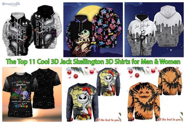 The Top 11 Cool 3D Jack Skellington 3D Shirts for Men & Women