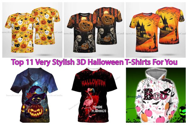 Top 11 Very Stylish 3D Halloween T-Shirts For You