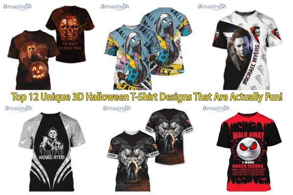 Top 12 Unique 3D Halloween T-Shirt Designs That Are Actually Fun!