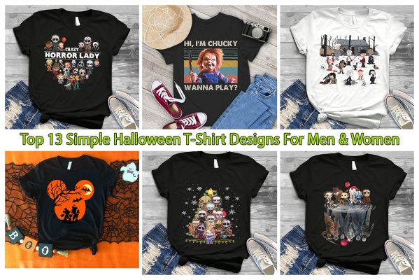 Top 13 Simple Halloween T-Shirt Designs For Men And Women