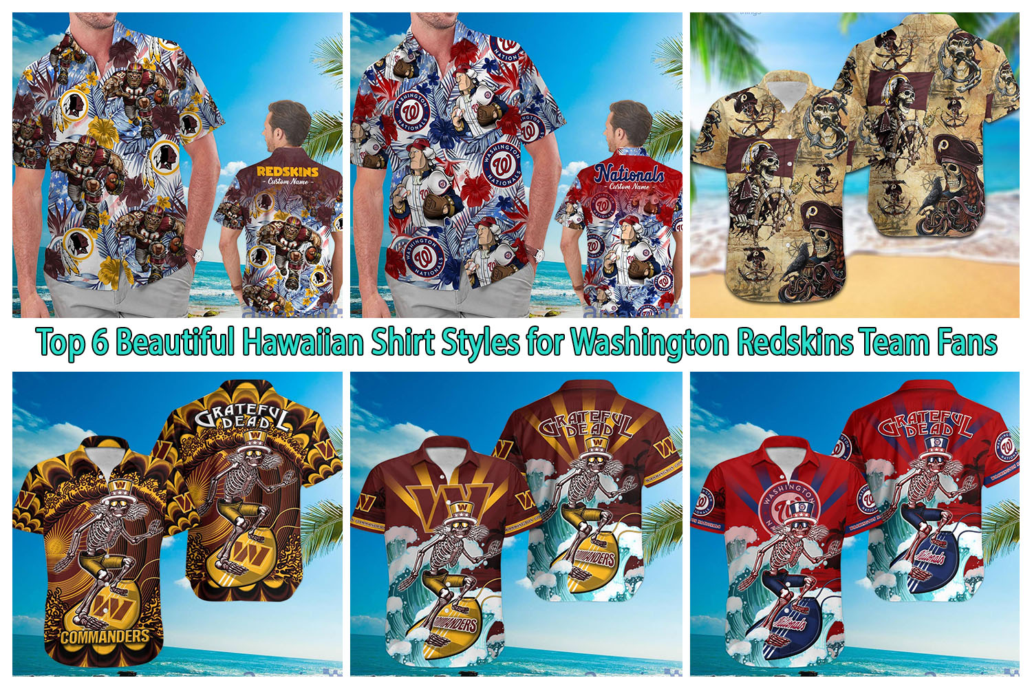 MLB Washington Nationals Hawaiian Shirt Aloha Tropical Flora