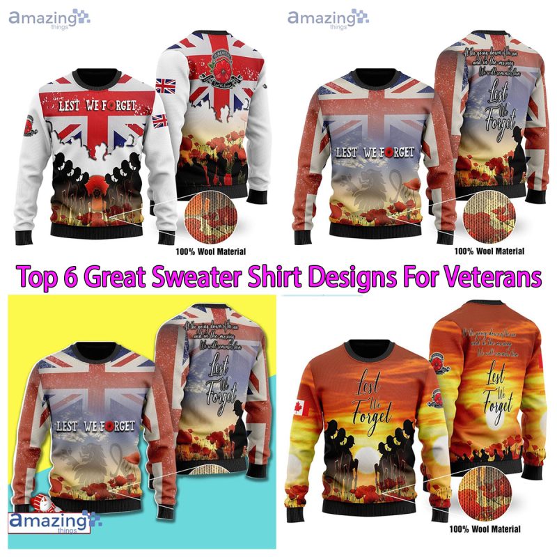 Top 6 Great Sweater Shirt Designs For Veterans