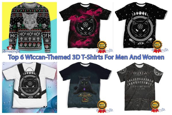 Top 6 Wiccan-Themed 3D T-Shirts For Men And Women