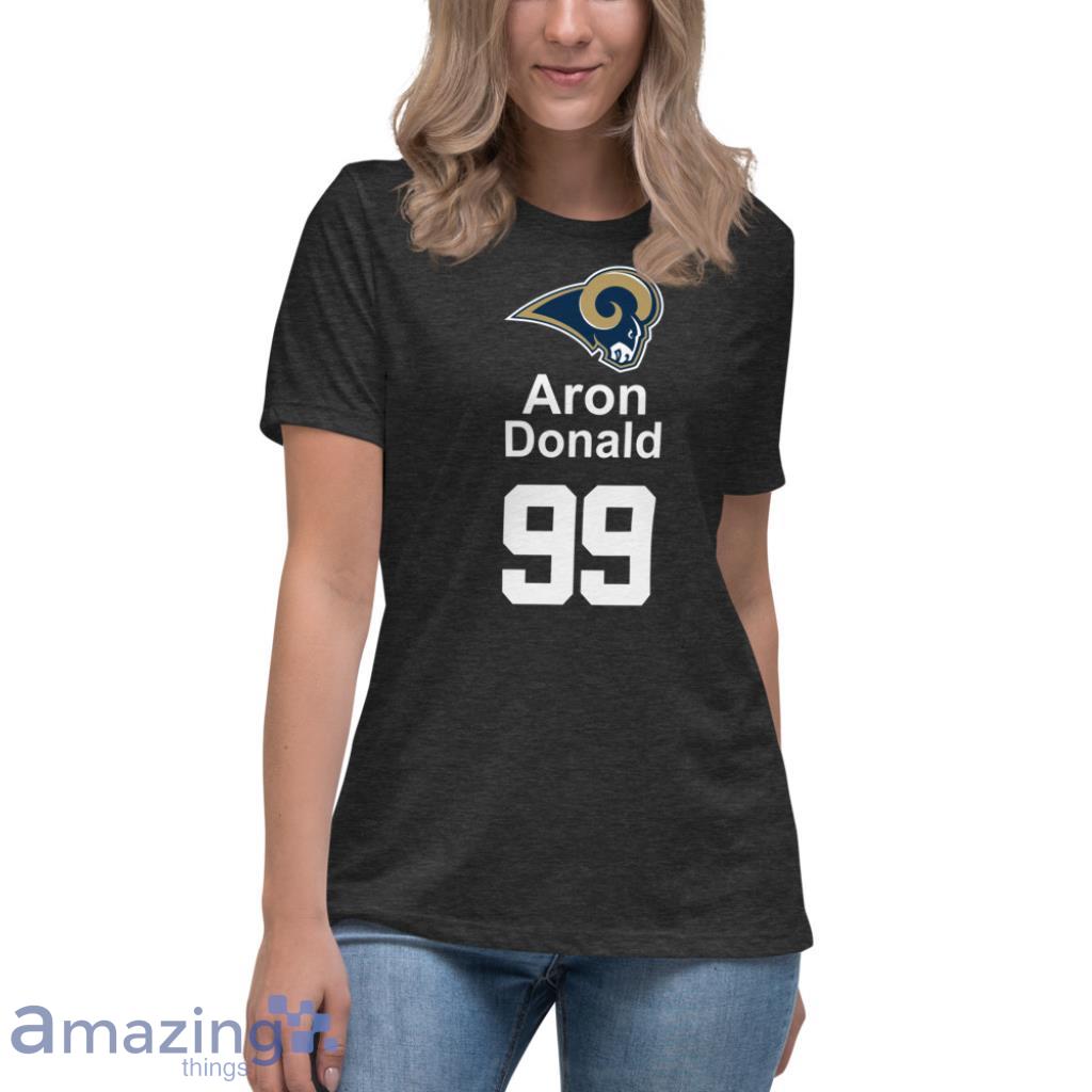 Aaron Donald Shirt, Los Angeles Football Men's Cotton T-Shirt