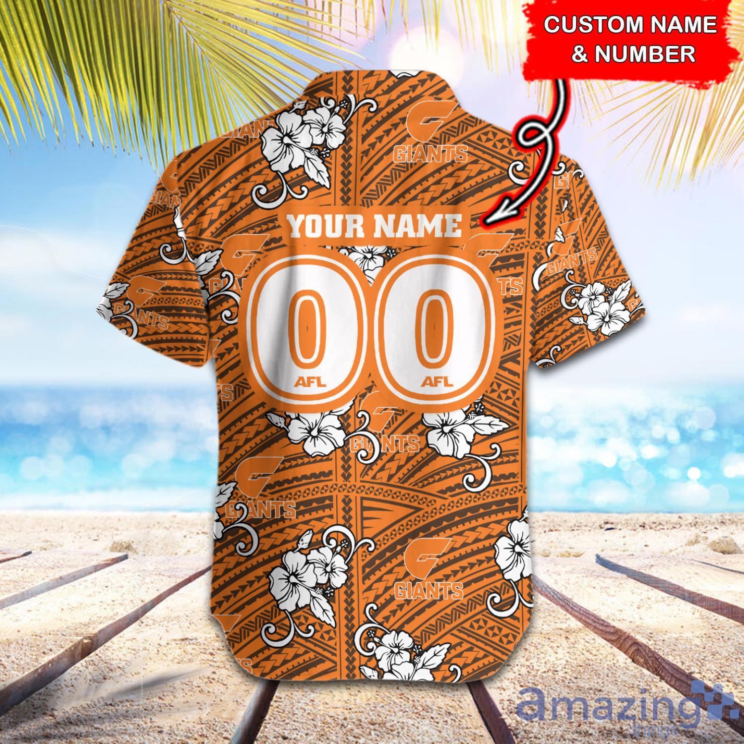 Custom Name AFL West Coast Eagles Tribal Pattern Hawaiian Shirt