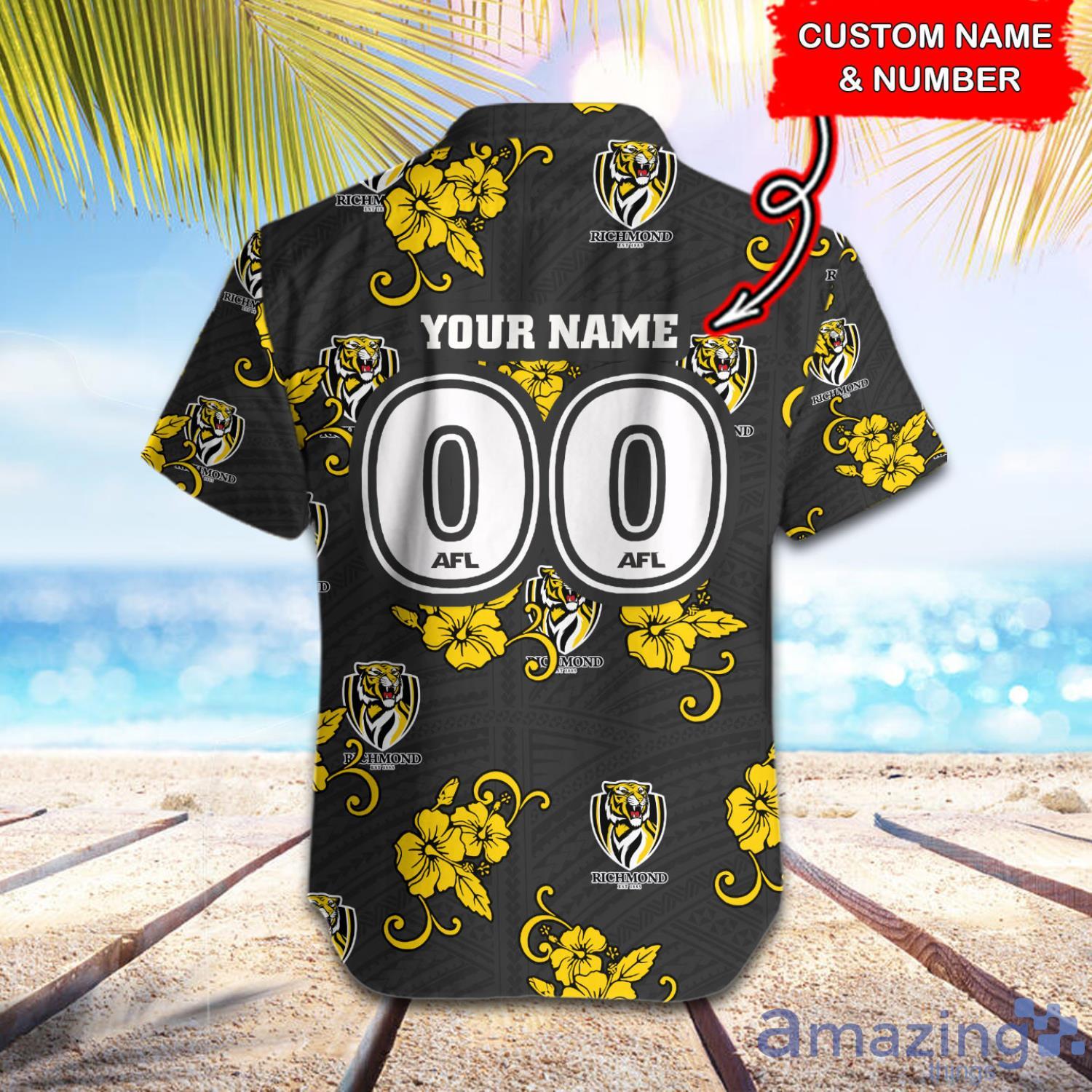 AFL Richmond Tigers Baseball Jacket Custom Name For Fans