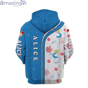 Alice In Wonderland ChristmasDisney Cartoon 3D Hoodie Zip Hoodie