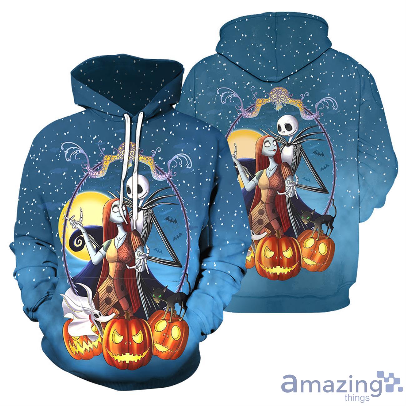 All Over Printed The Nightmare Before Christmas Blue Halloween Gift 3D All Over Printed Shirts image All Over Printed The Nightmare Before Christmas Blue Halloween Gift 3D All Over Printed Shirts Product Photo 3