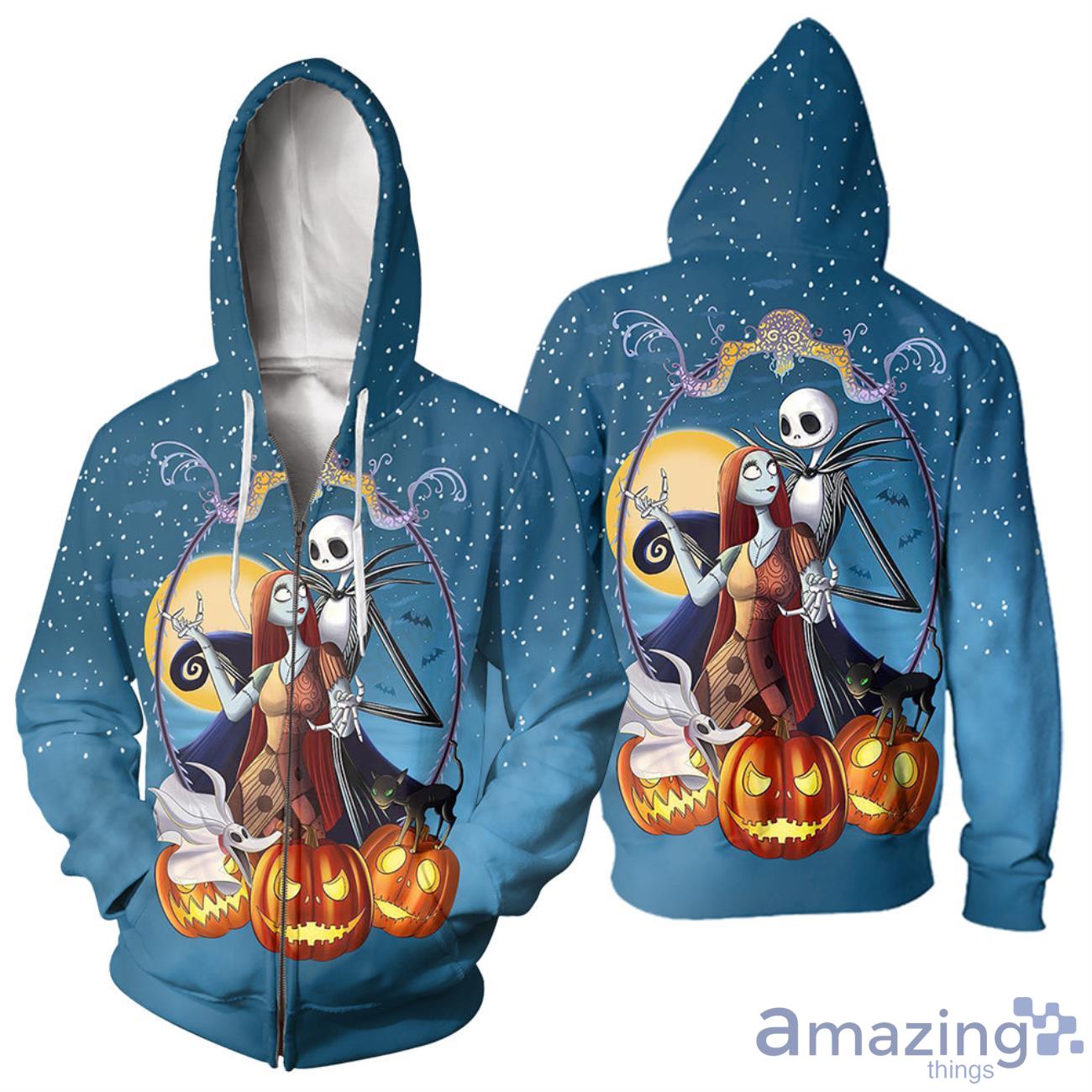 All Over Printed The Nightmare Before Christmas Blue Halloween Gift 3D All Over Printed Shirts image All Over Printed The Nightmare Before Christmas Blue Halloween Gift 3D All Over Printed Shirts Product Photo 4