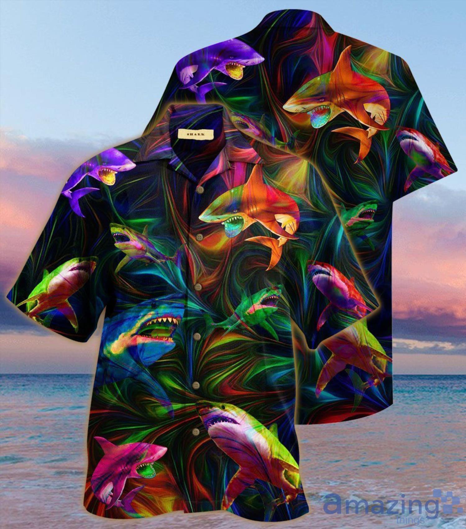 Amazing Shark Unisex Hawaiian Shirt image Amazing Shark Unisex Hawaiian Shirt Product Photo 2