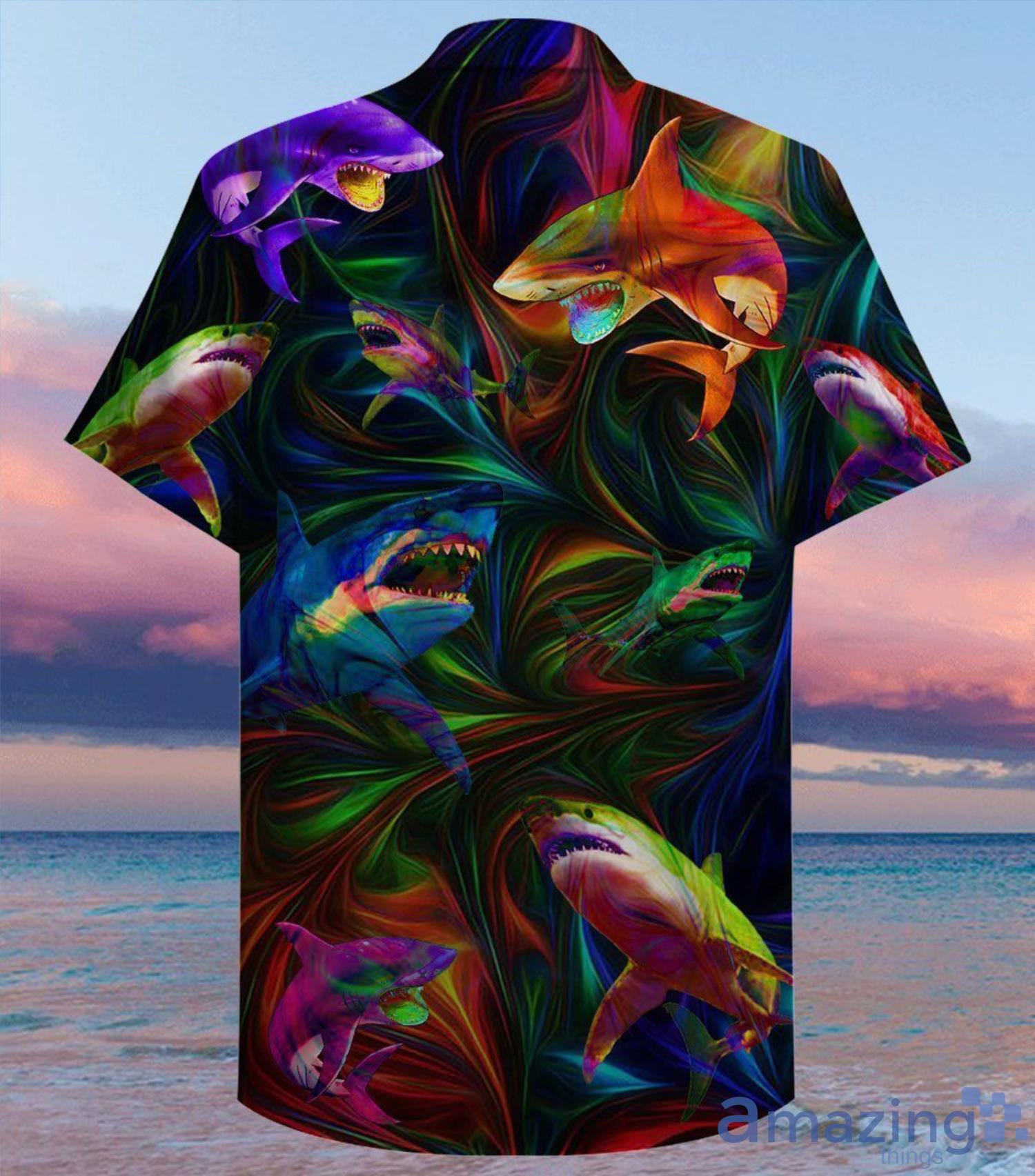 Amazing Shark Unisex Hawaiian Shirt image Amazing Shark Unisex Hawaiian Shirt Product Photo 3