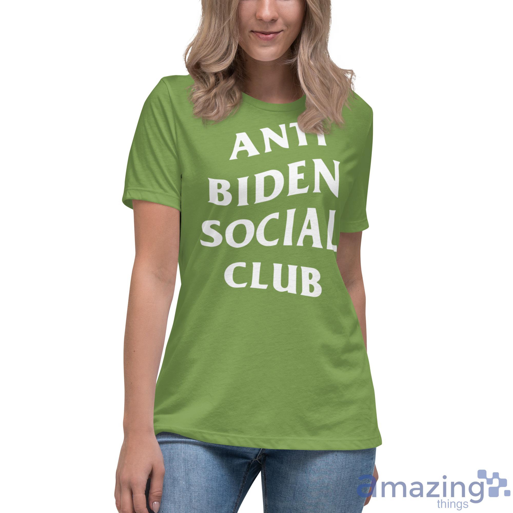Anti Biden Social Club Shirt image Anti Biden Social Club Shirt - Womens Relaxed Short Sleeve Jersey Tee-1