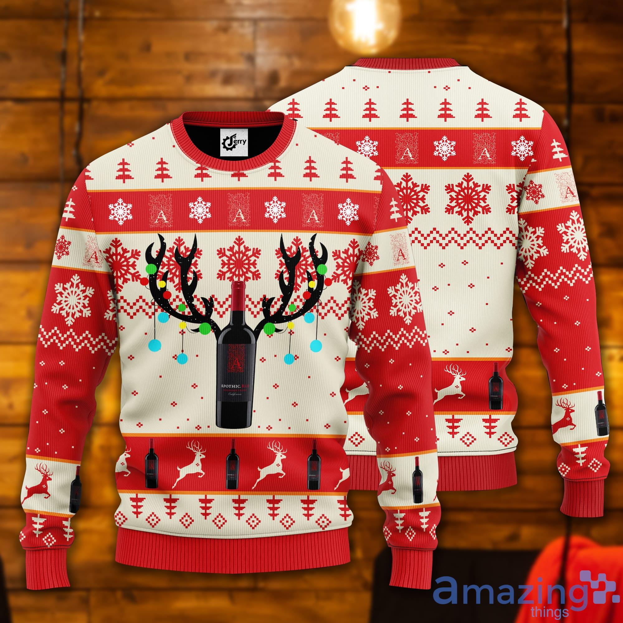 Apothic Reindeer Ugly Christmas Sweater Product Photo 1