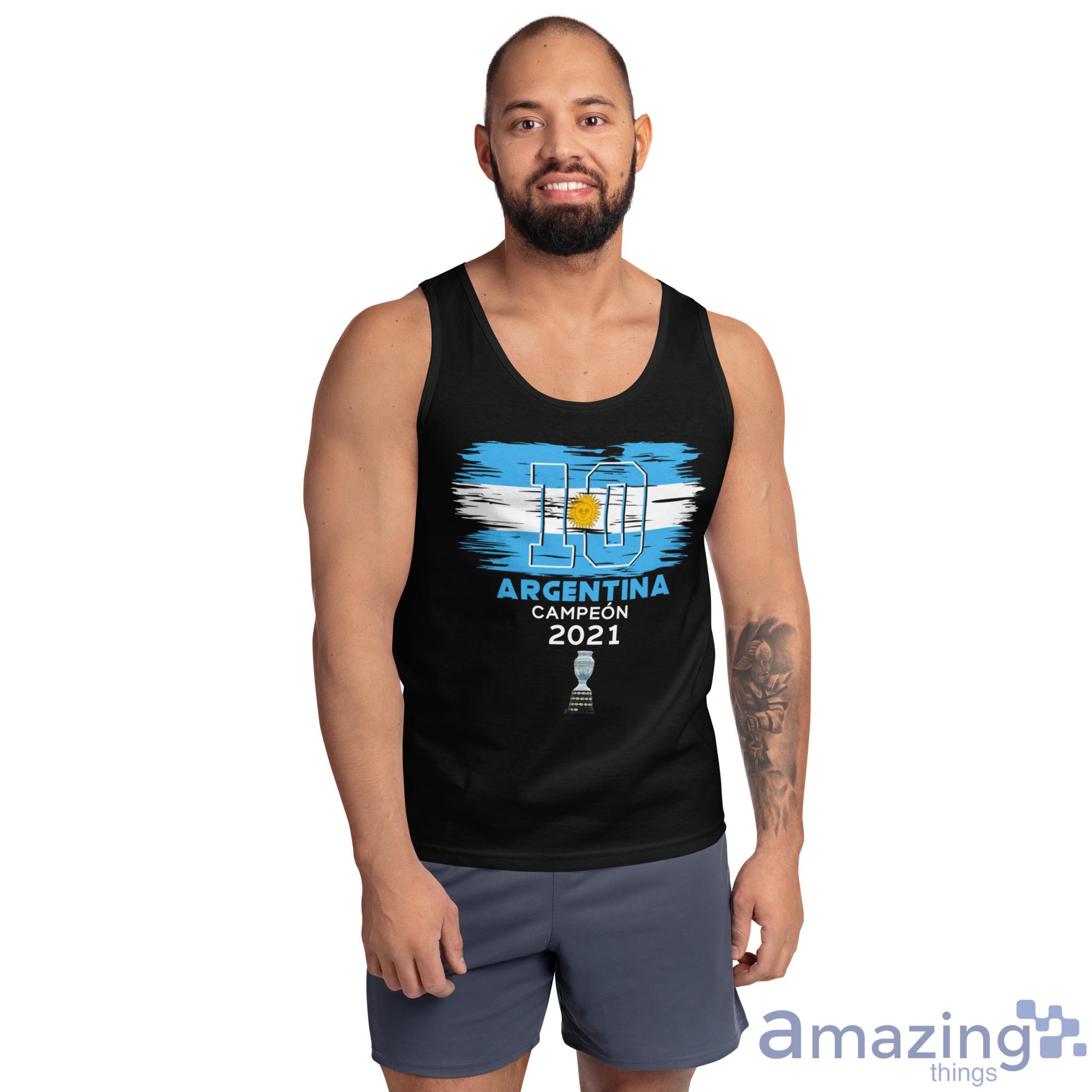Argentina Champions, Lionel Messi Champions Copa America 2021 Shirt image Argentina Champions, Lionel Messi Champions Copa America 2021 Shirt - Ultra Cotton Tank Top