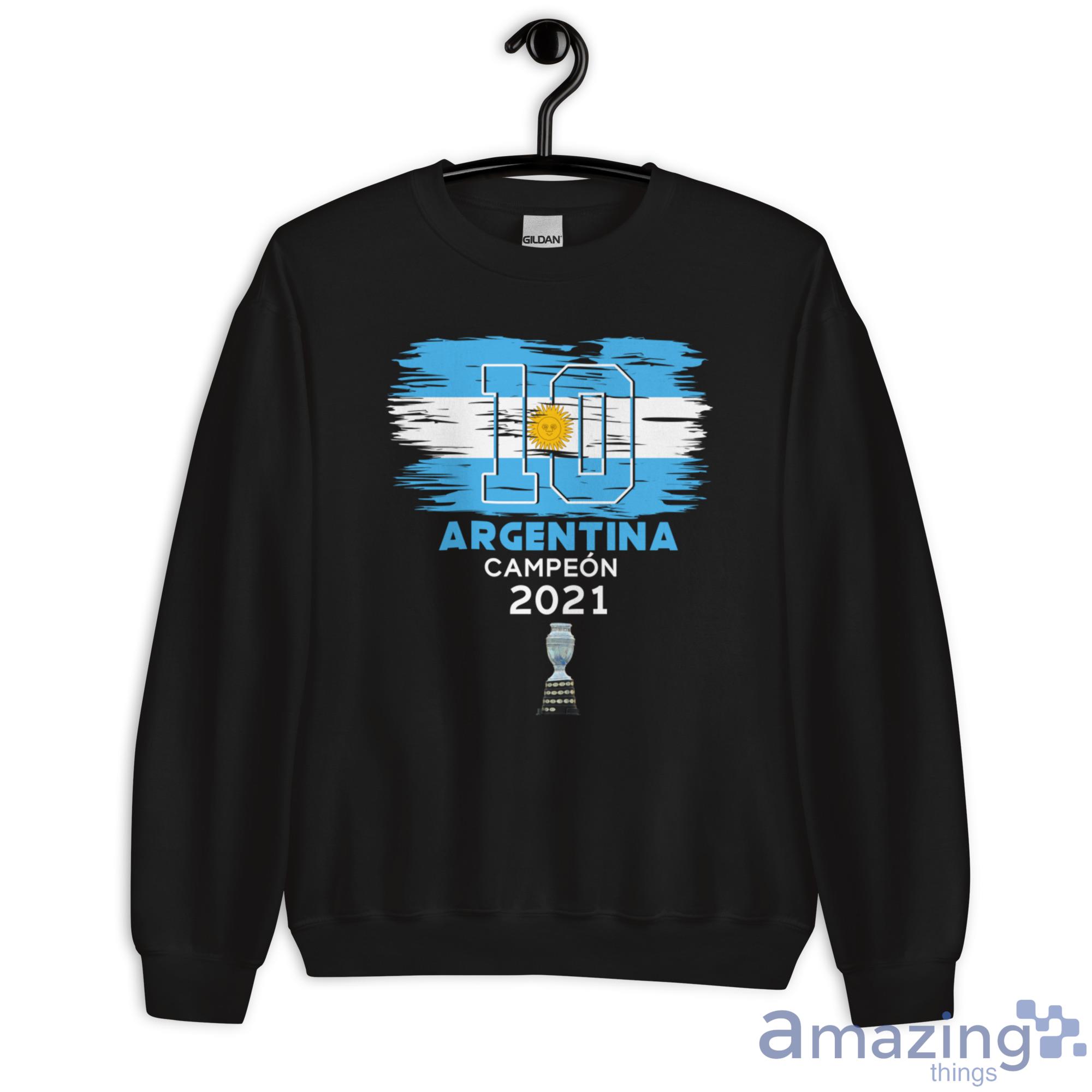 Argentina Champions, Lionel Messi Champions Copa America 2021 Shirt image Argentina Champions, Lionel Messi Champions Copa America 2021 Shirt - Unisex Heavy Blend Crewneck Sweatshirt