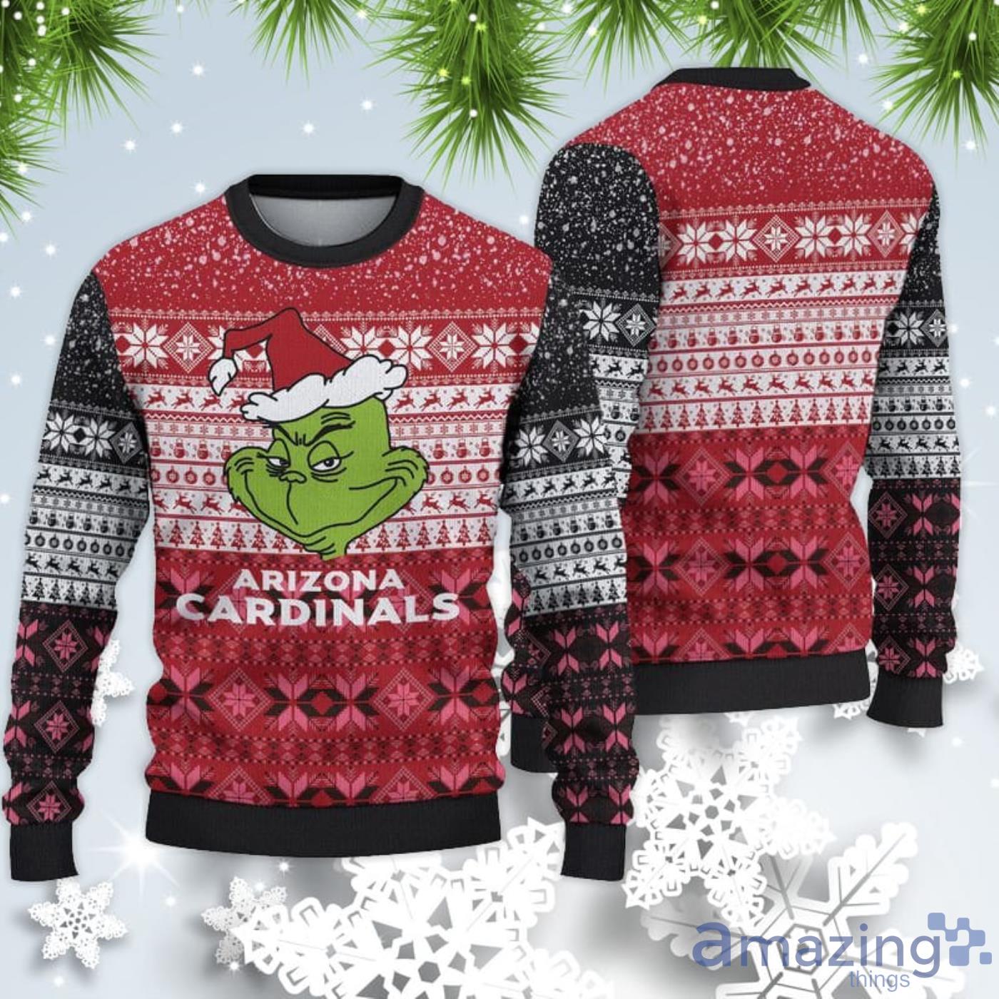 Arizona Cardinals Christmas Grinch Sweater For Fans Product Photo 1