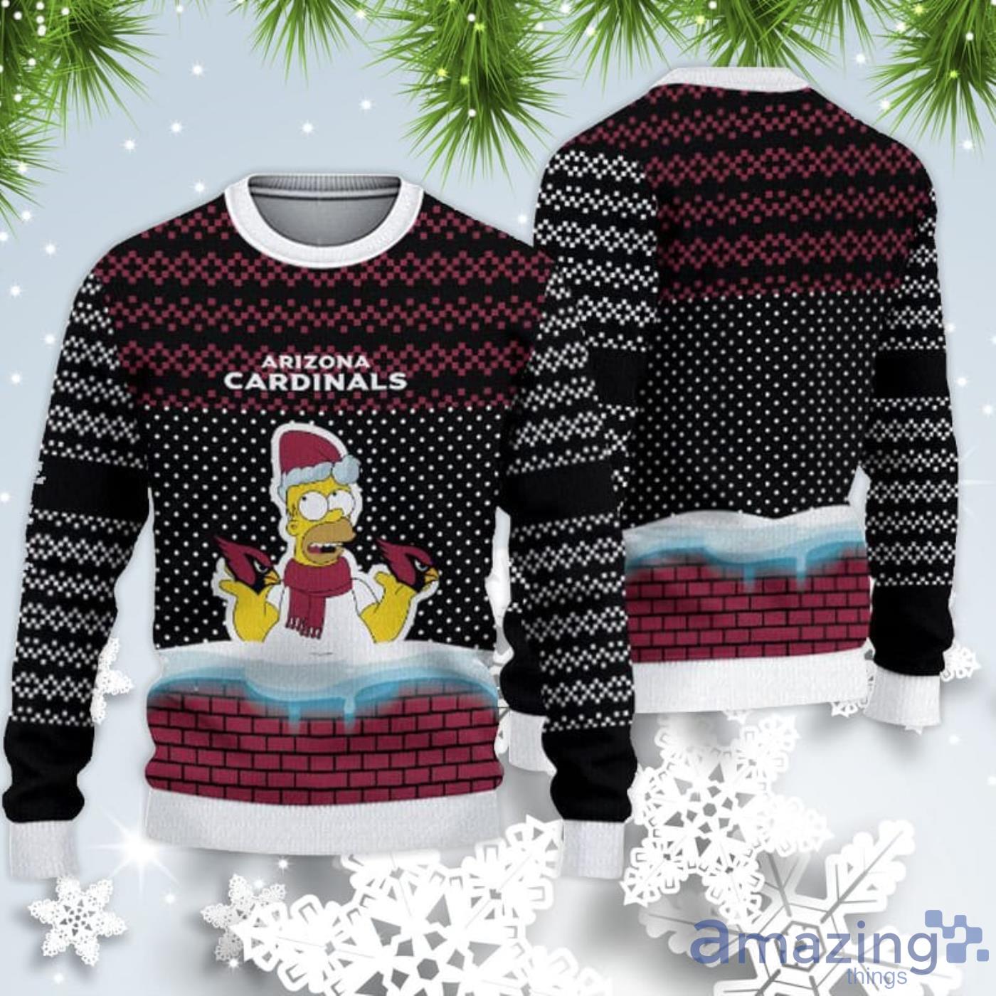 Arizona Cardinals Christmas Simpson Sweater For Fans Product Photo 1