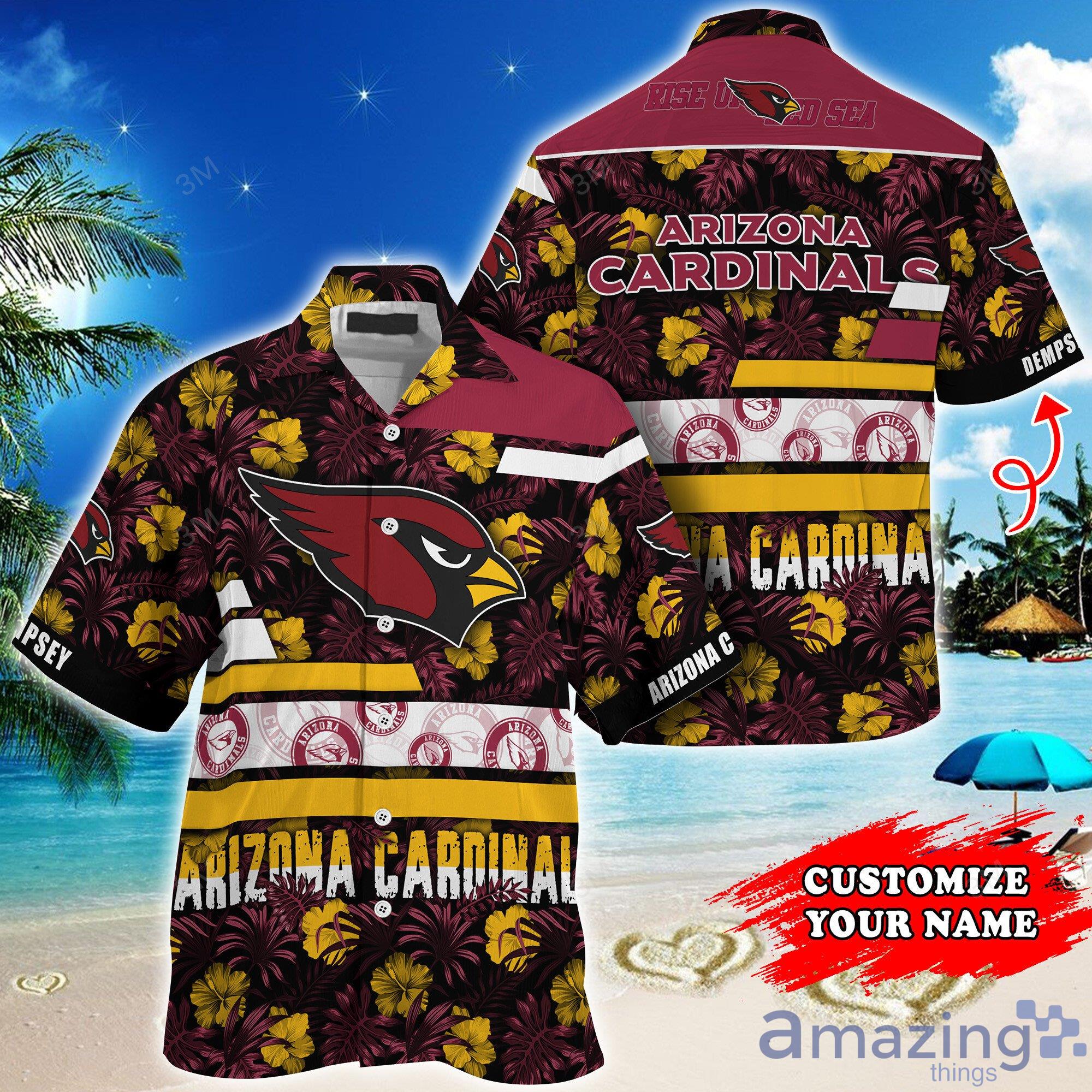 Arizona Cardinals NFL Personalized Tropical Habicus Pattern Short Sleeves Hawaiian Shirt Product Photo 1