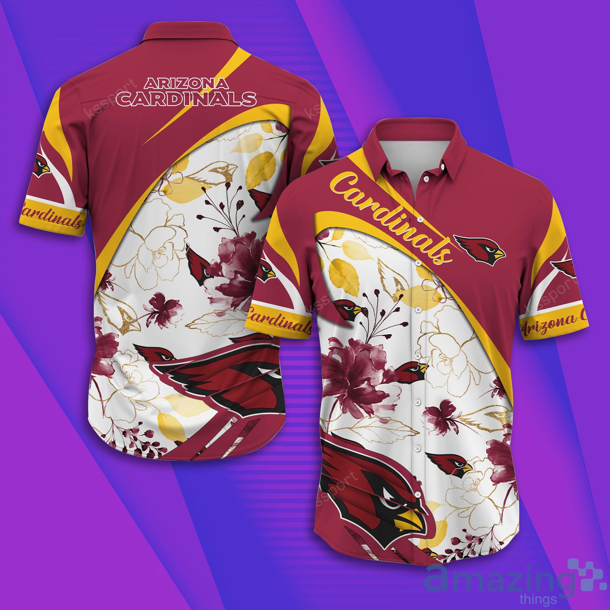 Arizona Cardinals NFL Short Sleeve Aloha Hawaiian Shirt Product Photo 1