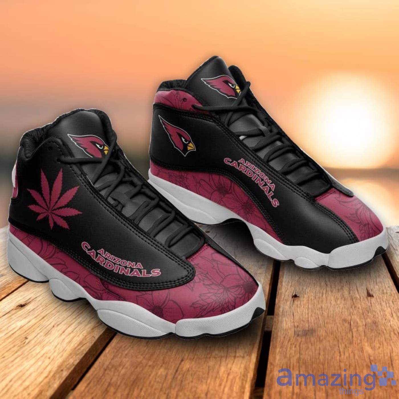 Arizona Cardinals Weed Pattern Air Jordan 13 Shoes For Fans Product Photo 1 Arizona Cardinals Weed Pattern Air Jordan 13 Shoes For Fans Product Photo 1