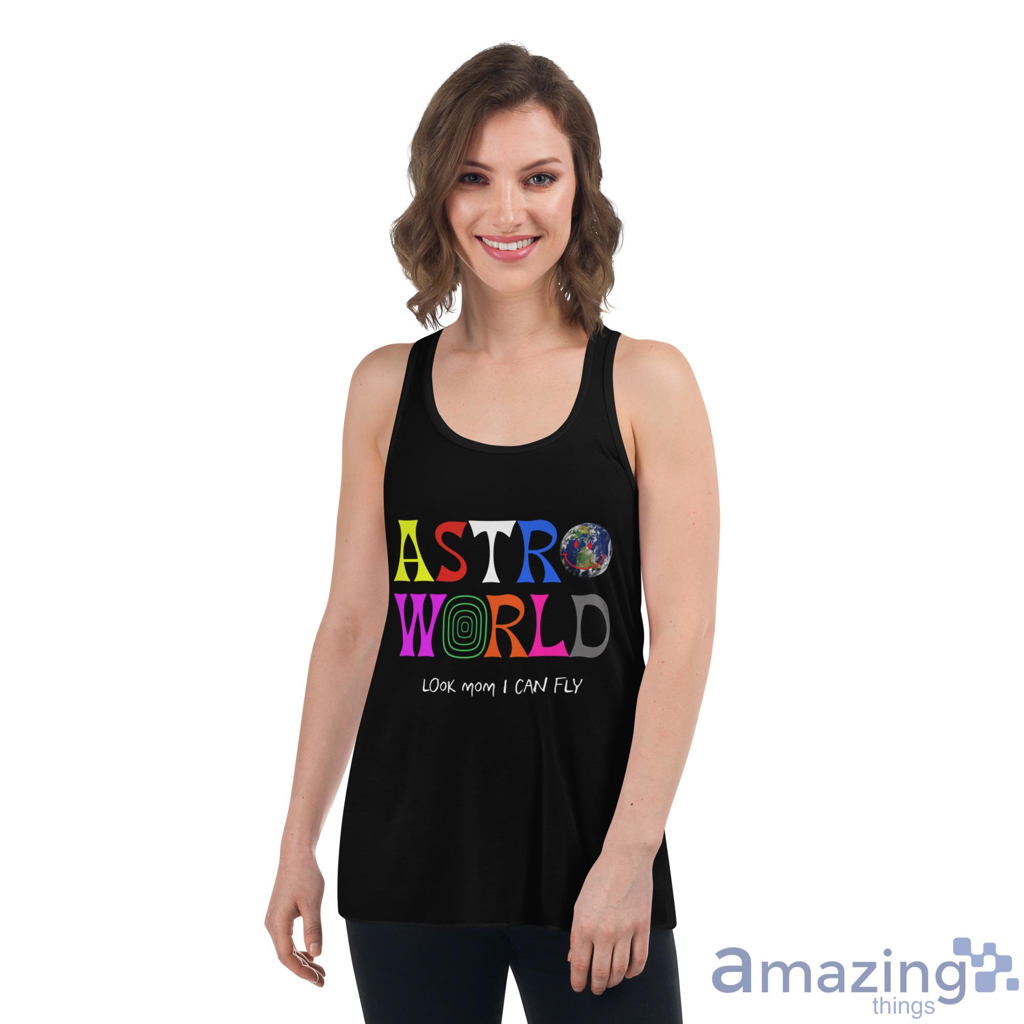 Astro World Look Mom I Can Fly Shirt image Astro World Look Mom I Can Fly Shirt - Womens Flowy Racerback Tank
