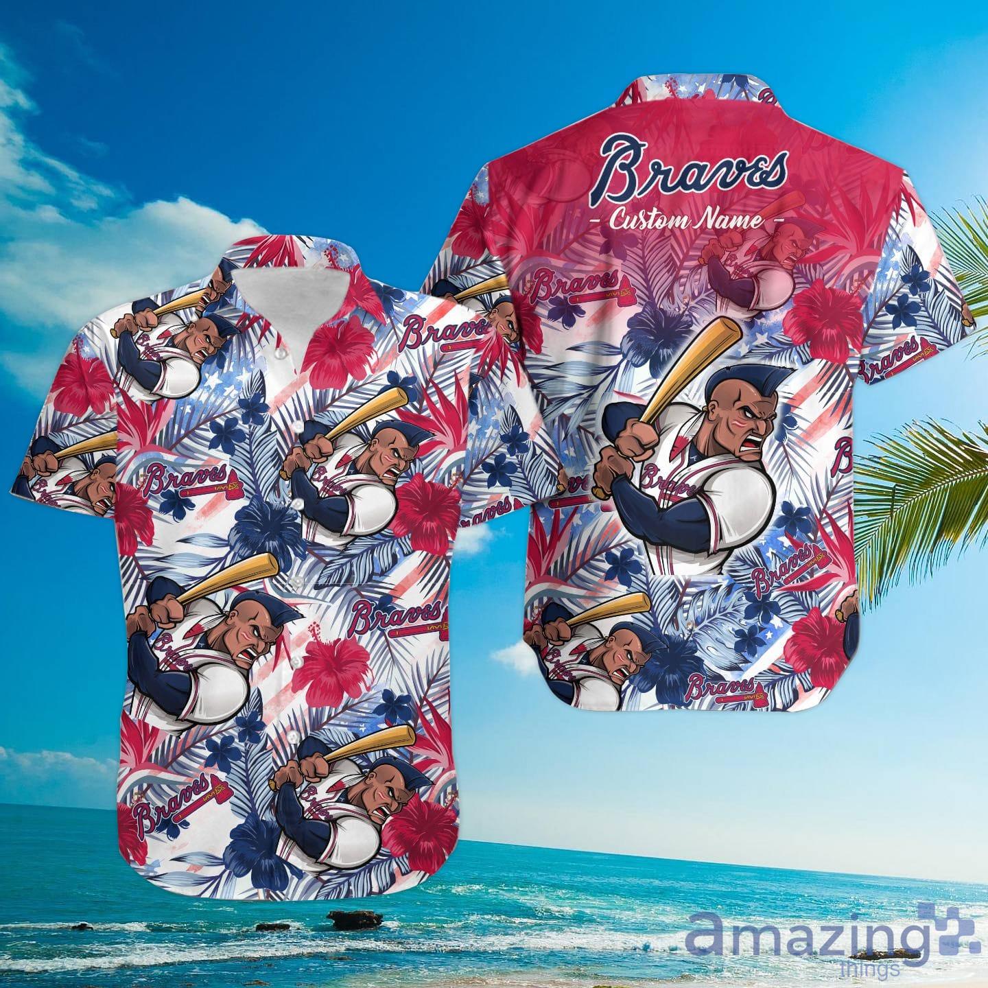 Atlanta Braves MLB Hawaiian Shirt Custom Tan Lines Aloha Shirt