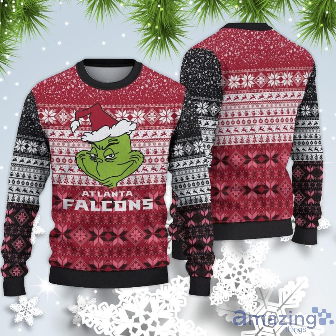Atlanta Falcons Christmas Grinch Sweater For Fans Product Photo 1