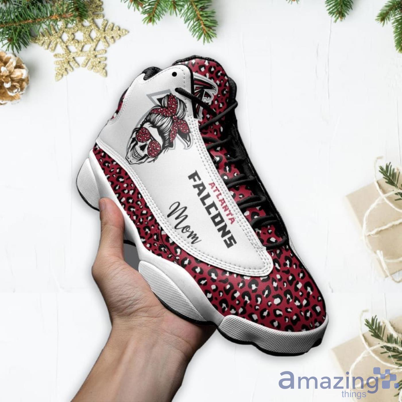 Atlanta Falcons Mom Leopard Pattern Air Jordan 13 Shoes For Fans image Atlanta Falcons Mom Leopard Pattern Air Jordan 13 Shoes For Fans Product Photo 3