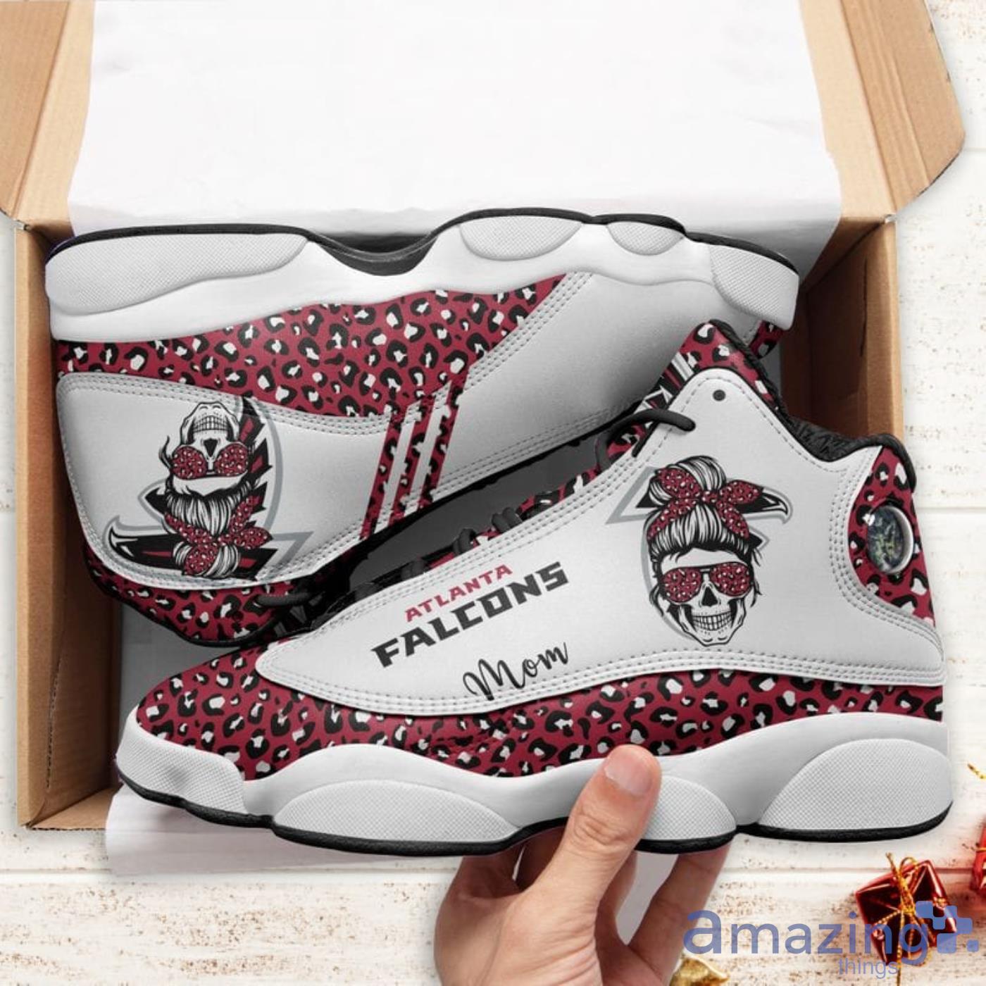 Atlanta Falcons Mom Leopard Pattern Air Jordan 13 Shoes For Fans image Atlanta Falcons Mom Leopard Pattern Air Jordan 13 Shoes For Fans Product Photo 5