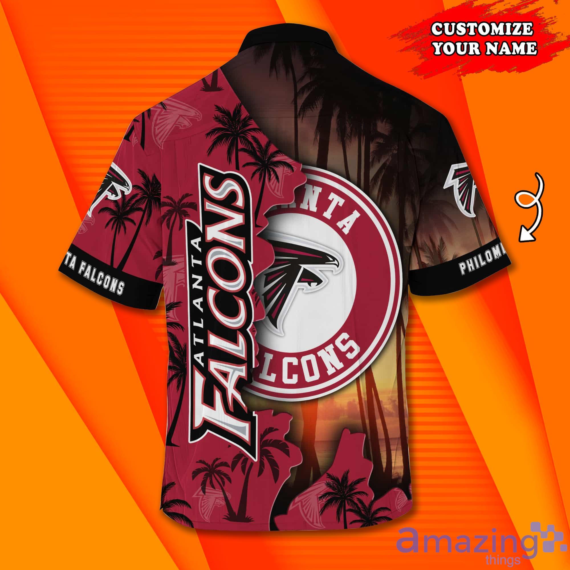 Atlanta Falcons NFL Tropical Island Custom Name Hawaiian Shirt