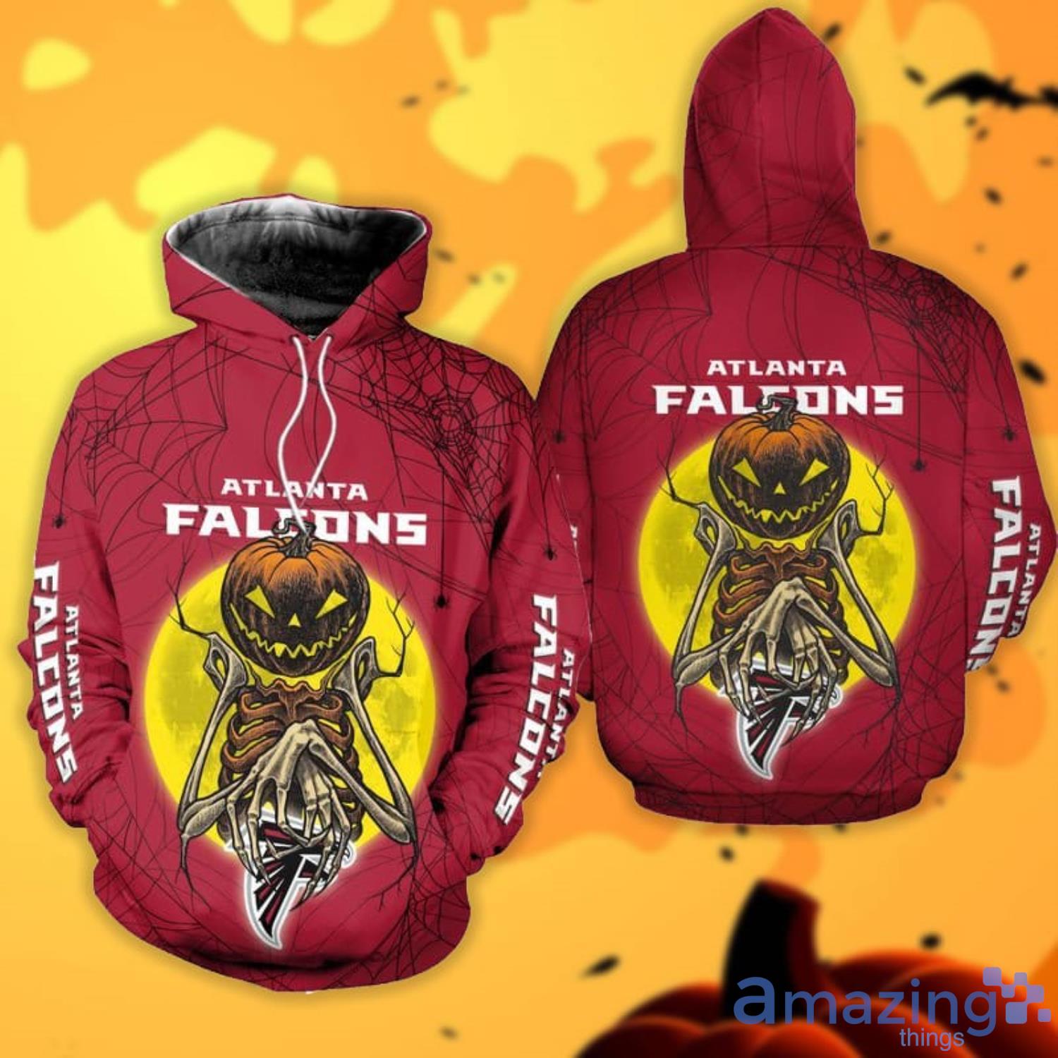 Atlanta Falcons Pumpskin Monster Halloween 3D All Over Printed Shirts Product Photo 1 Atlanta Falcons Pumpskin Monster Halloween 3D All Over Printed Shirts Product Photo 1