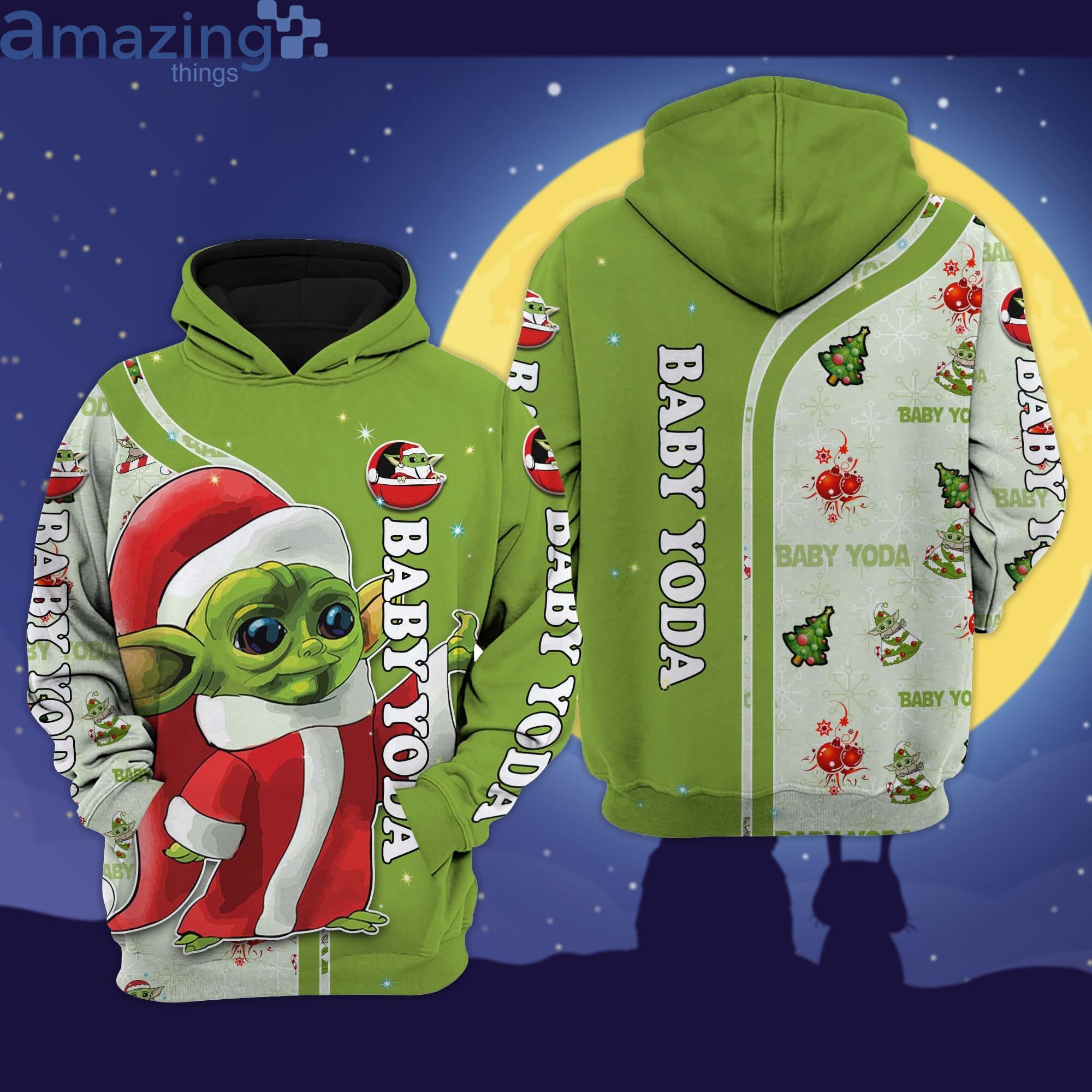 Baby Yoda Christmas Disney Cartoon Graphic 3D Hoodie Zip Hoodie Product Photo 1 Baby Yoda Christmas Disney Cartoon Graphic 3D Hoodie Zip Hoodie Product Photo 1